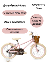 фото Велосипед Pifagor Shine 18 интернет-магазина bikedivision