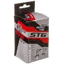 картинка Камера велосипедная STG, бутил, 8Х1,75/2,25, изогнутый автониппель 33мм (упак.: Коробка) 