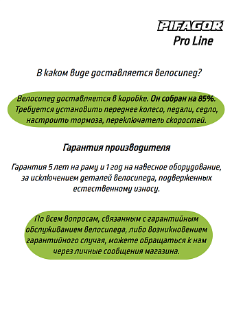 фото Велосипед Pifagor ProLine 16 